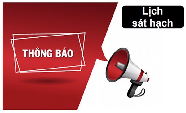 LỊCH TỔ CHỨC SÁT HẠCH THÁNG 11