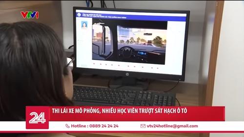 Thi lái xe mô phỏng, nhiều học viên trượt sát hạch ô tô